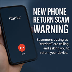 WHAT IS THE NEW PHONE RETURN SCAM?